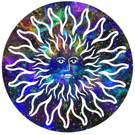 NEXT INNOVATIONS 12 Inch Sun Face Wall Art Galaxy 101410093-GALAXY